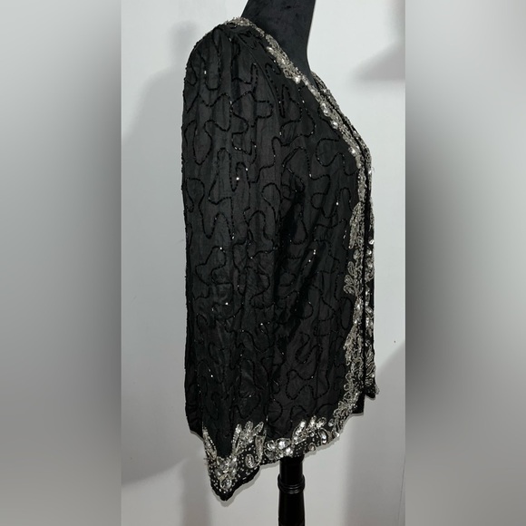 Style N Design Vintage Beaded Sequin Jacket Women’s Size Medium New With Tags - Picture 8 of 10